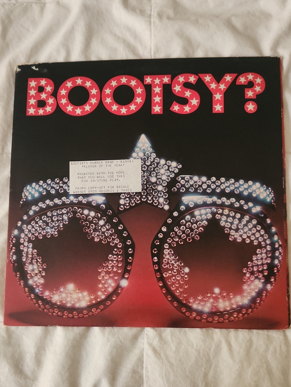 Warner Bros. BOOTSY? Vinyl Cover in Black and Red